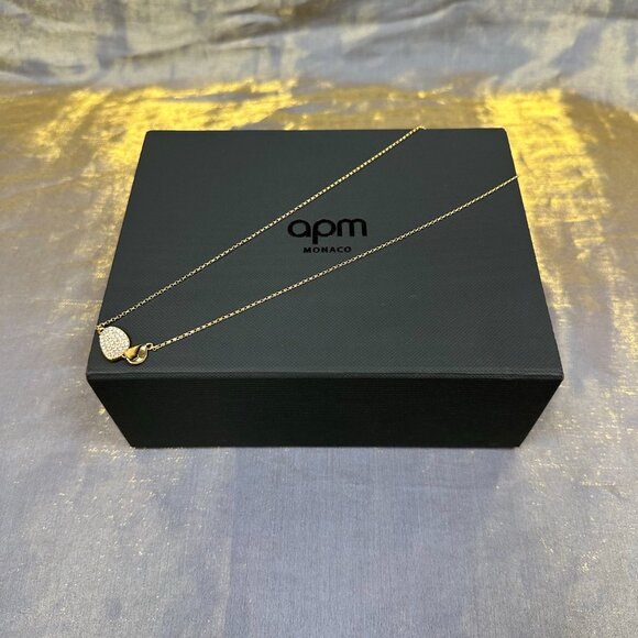APM Monaco Galet Gold Necklace - Picture 3 of 4